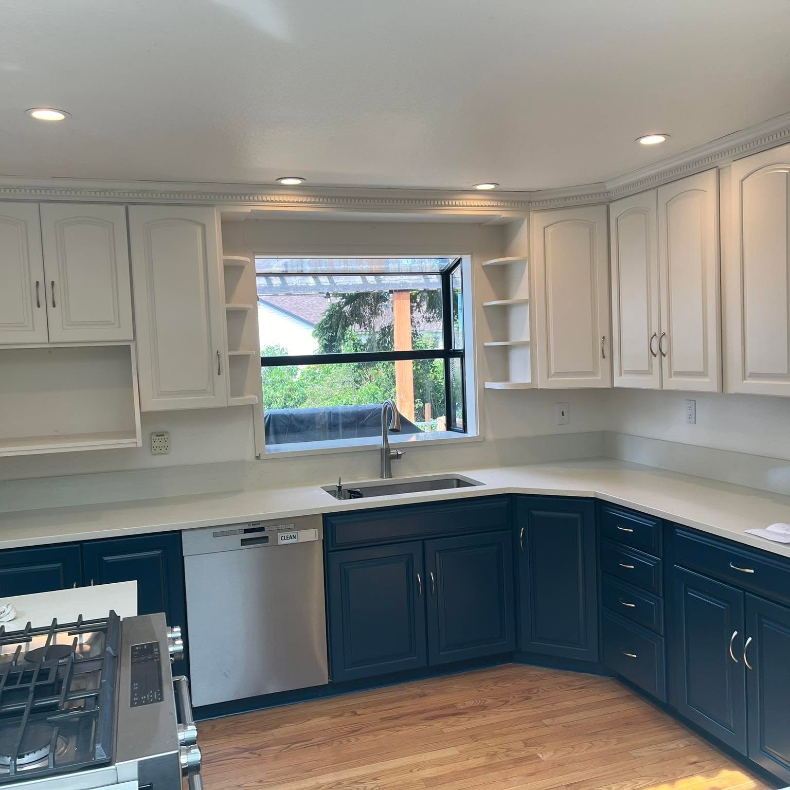 Two-tone cabinet refinish